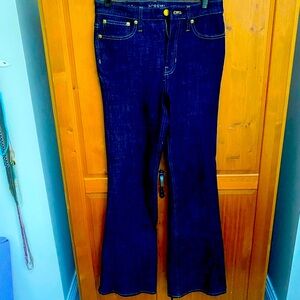 J crew skinny flair jeans dark wash size 26